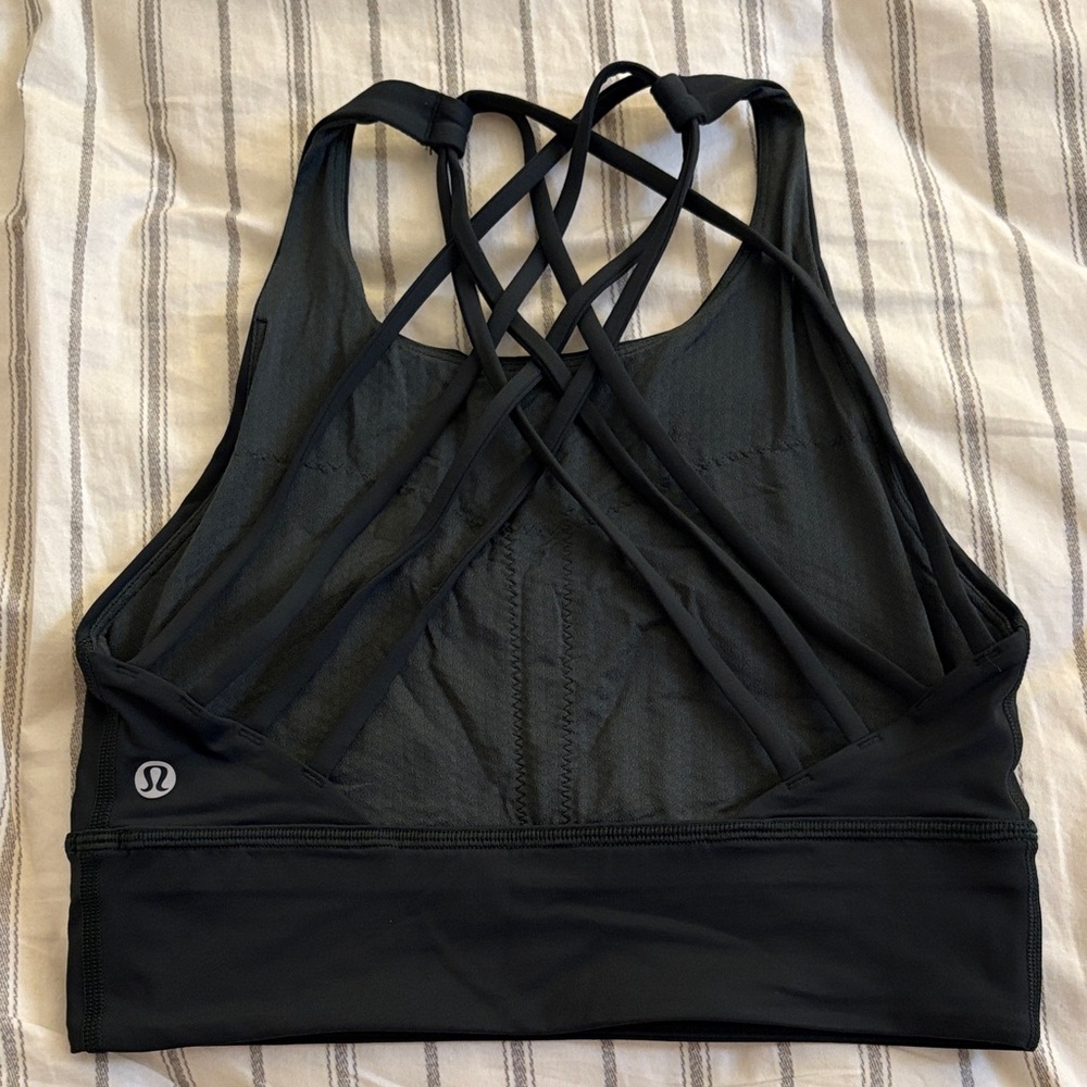 lululemon athletica Black Crisscross Sports Bra